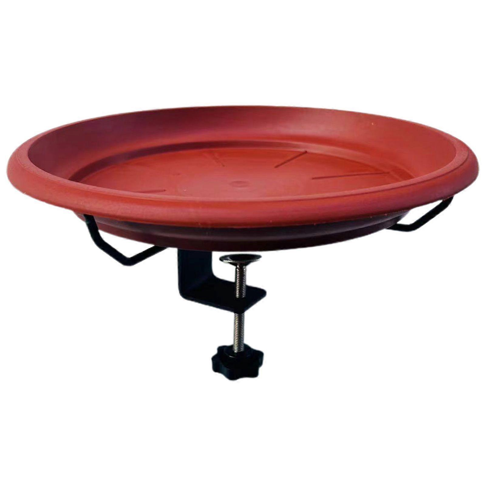 Outdoor Hummingbird Feeder Bird Bath Bowl Large Capacity Easy Access Bird Feeder with Adjustable C-Clamp Stand