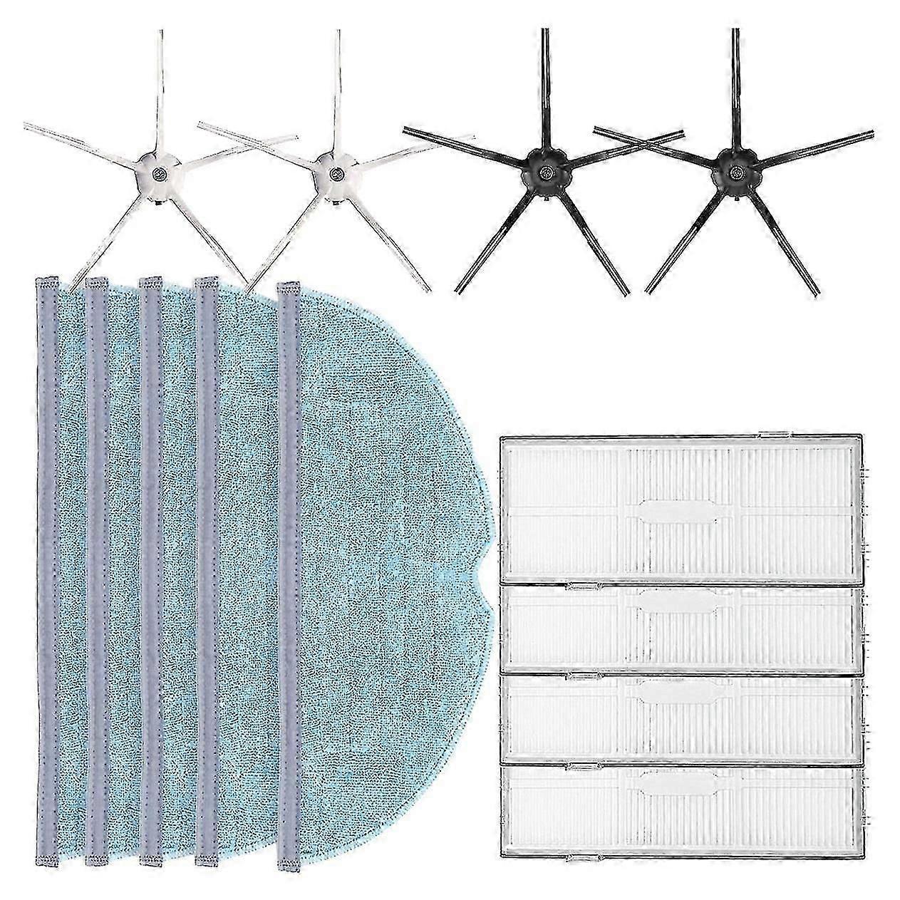 13 Pcs Side Brush Filter Mop Pads For Xiaomi Roborock S7 T7s T7s Plus