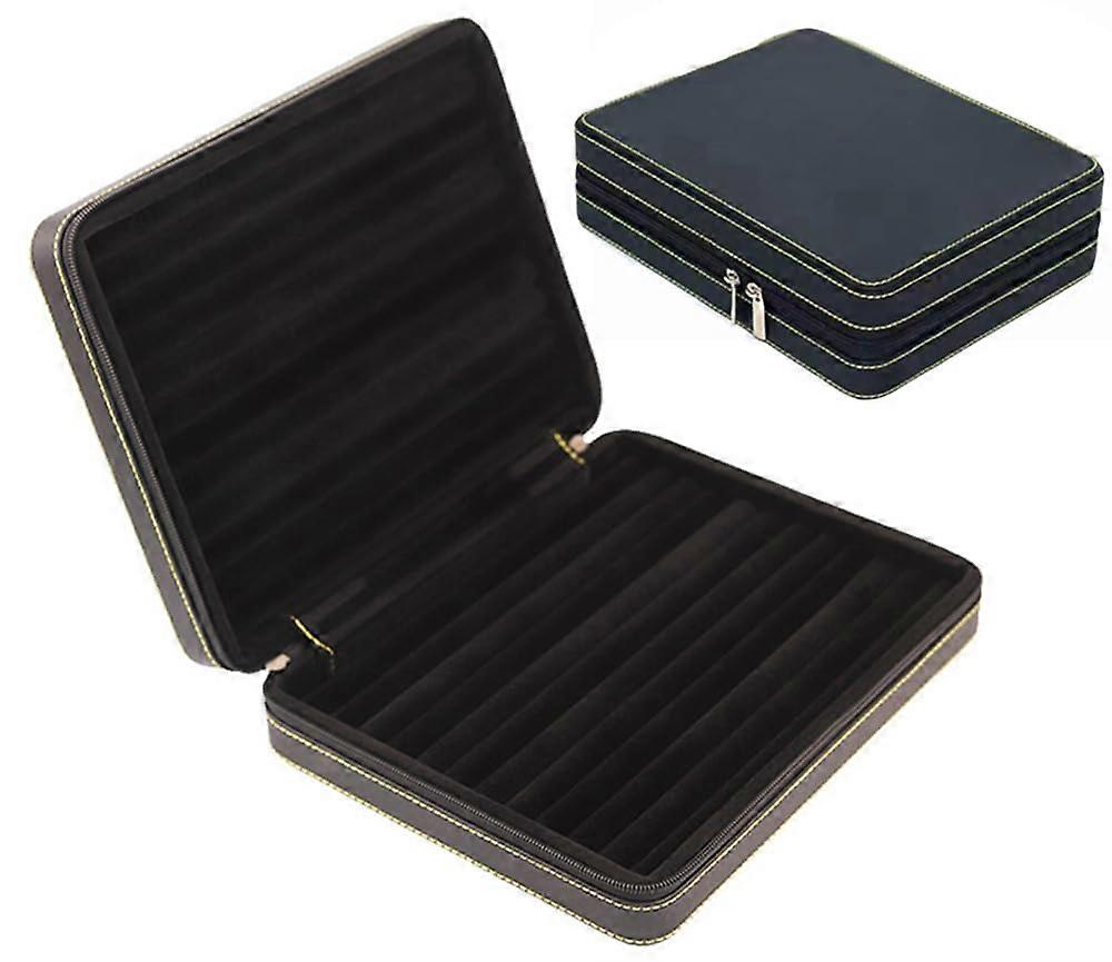 Zippered Jewelry Organizer Case for Travel - Compact Storage for Earrings and Necklaces in Durable Fabric - Multi-Compartment Design