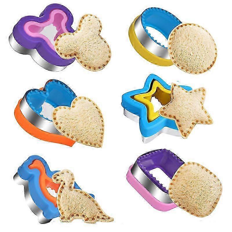 6 Pcs Crustless Sandwich Cutter DIY Cookie Cutters