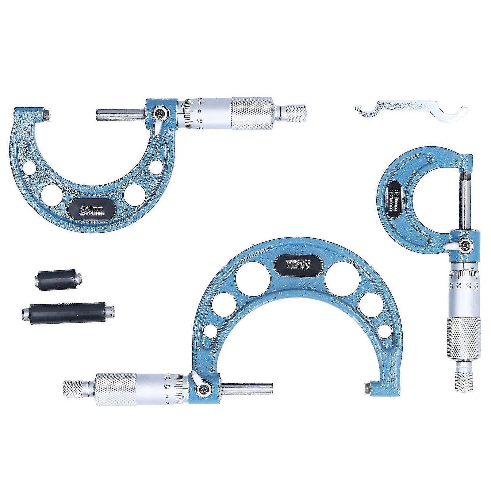 Outside Diameter Micrometer Bearing Steel Measurement Tool For Precise Parts 0.01mm