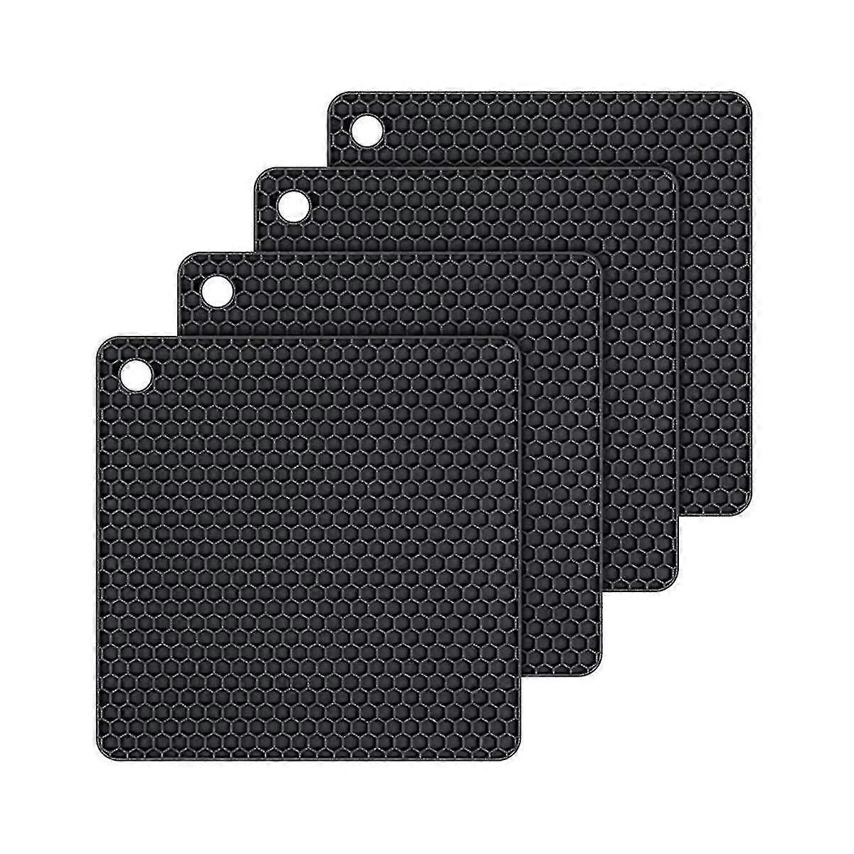 4pcs Silicone Pot Holders for Kitchen, Heat Resistant