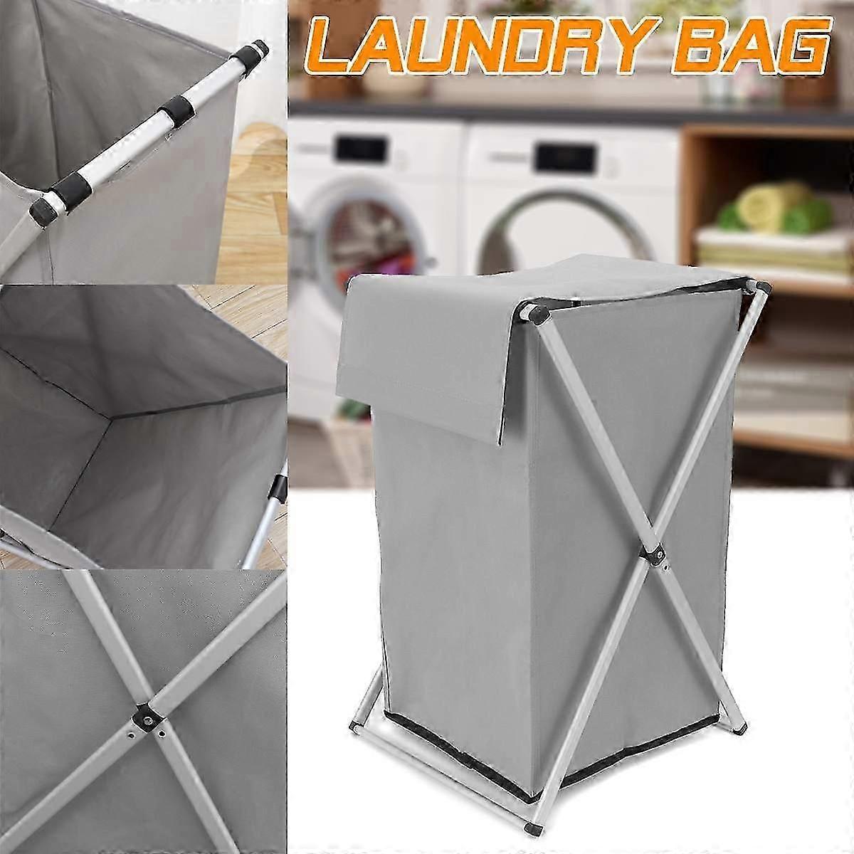 X-shape Foldable Dirty Laundry Basket Organizer Printed Collapsible Home Laundry Hamper Sorter Laundry Basket Large