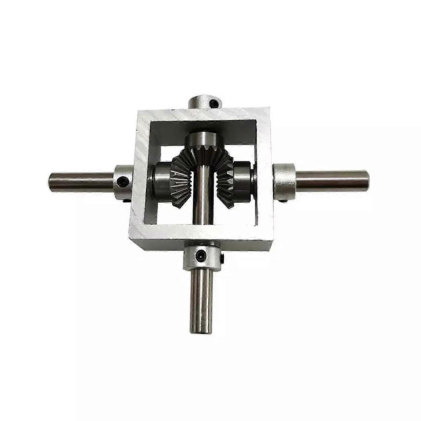 90 Degree Right Angle Transmission Reversing Gearbox 1:1 Dual Output Shaft