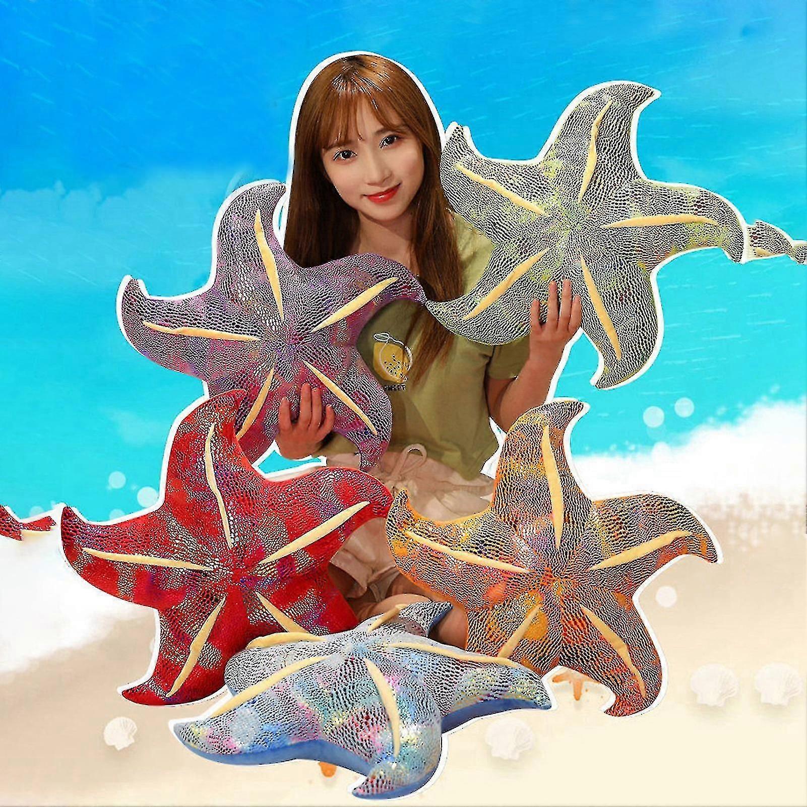 20/45cm Starfish Plush Toy Pp Cotton Filling Cozy Touch Creative Sofa Ornament Soft Cute Hugging Cushion Simulation Stuffed Sea Life Doll Throw