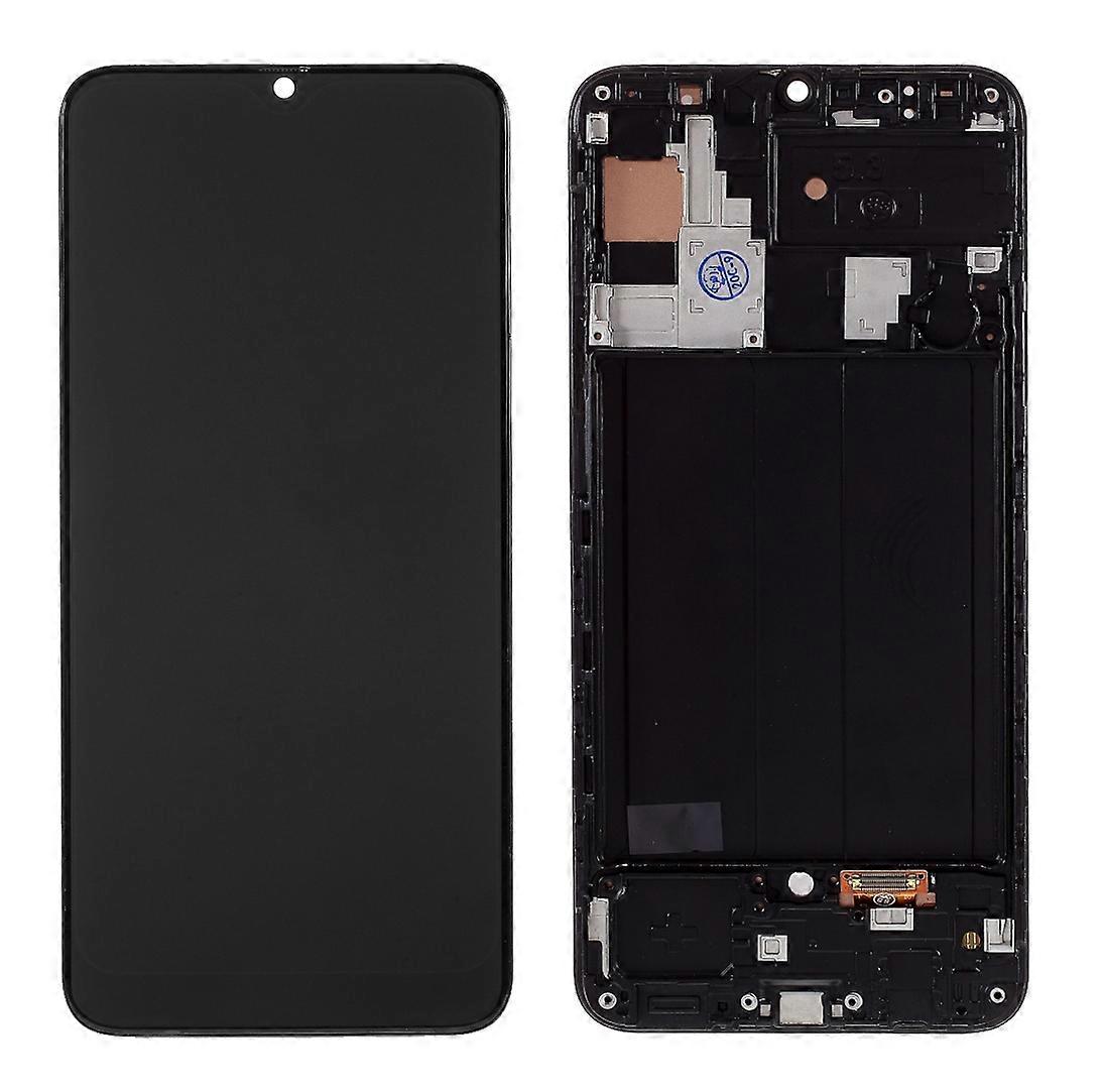LCD Screen and Digitizer Assembly+Frame TFT Version (Without Logo) for Samsung Galaxy A30 A305-Black