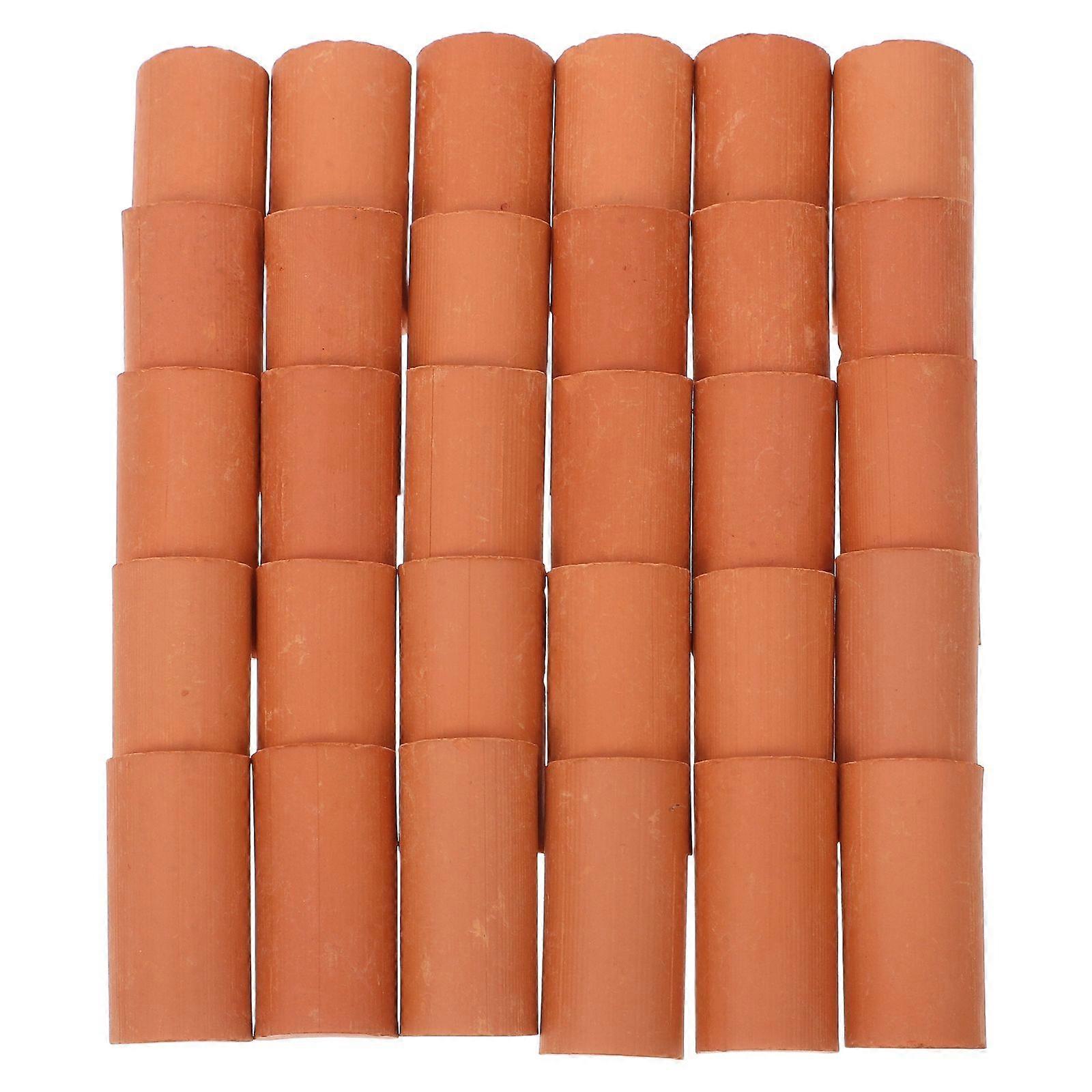 30pcs Miniature Roof Tiles DIY Building Fake Roof Tiles Realistic Fake Mini Roof Tiles for Crafts Dollhouse Model Roof Tiles Dollhouse Miniature Roof