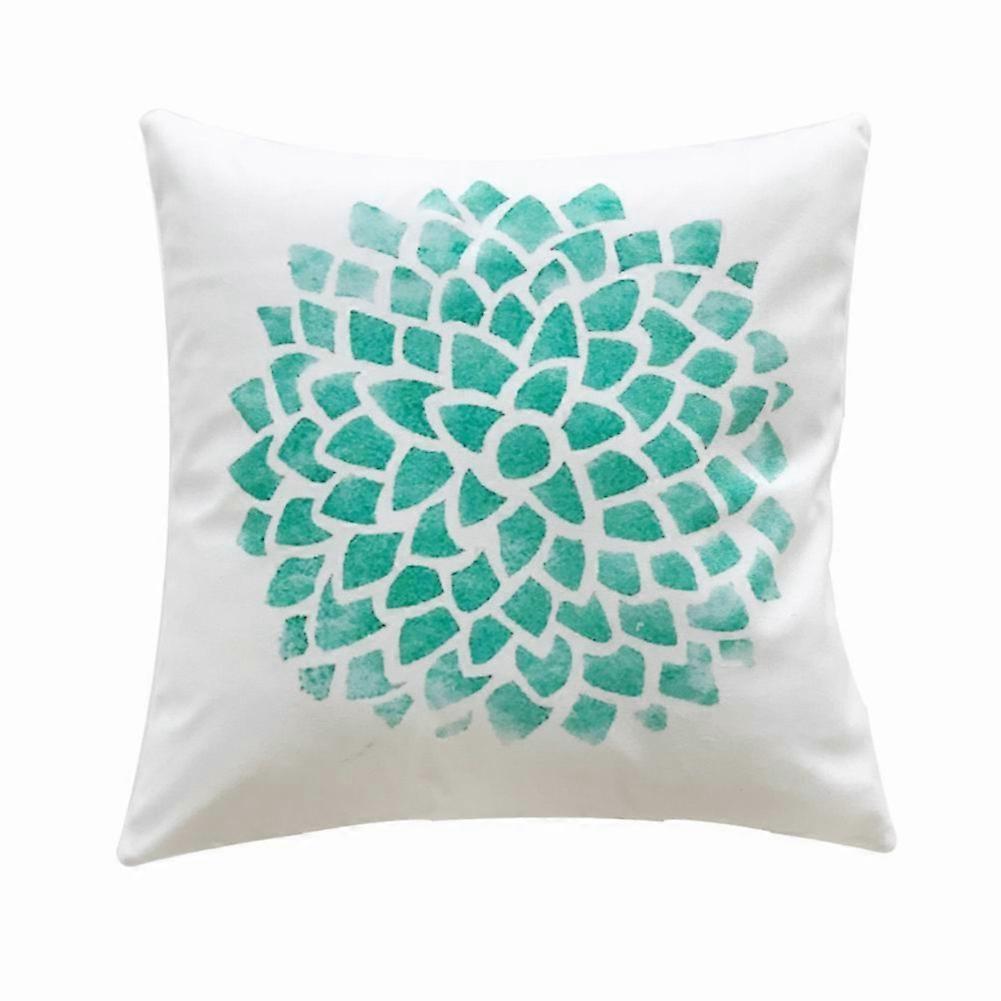 Flower Pattern Soft Pillow Case 1-Piece Cushion Cover For Home Sofa And Office Decor