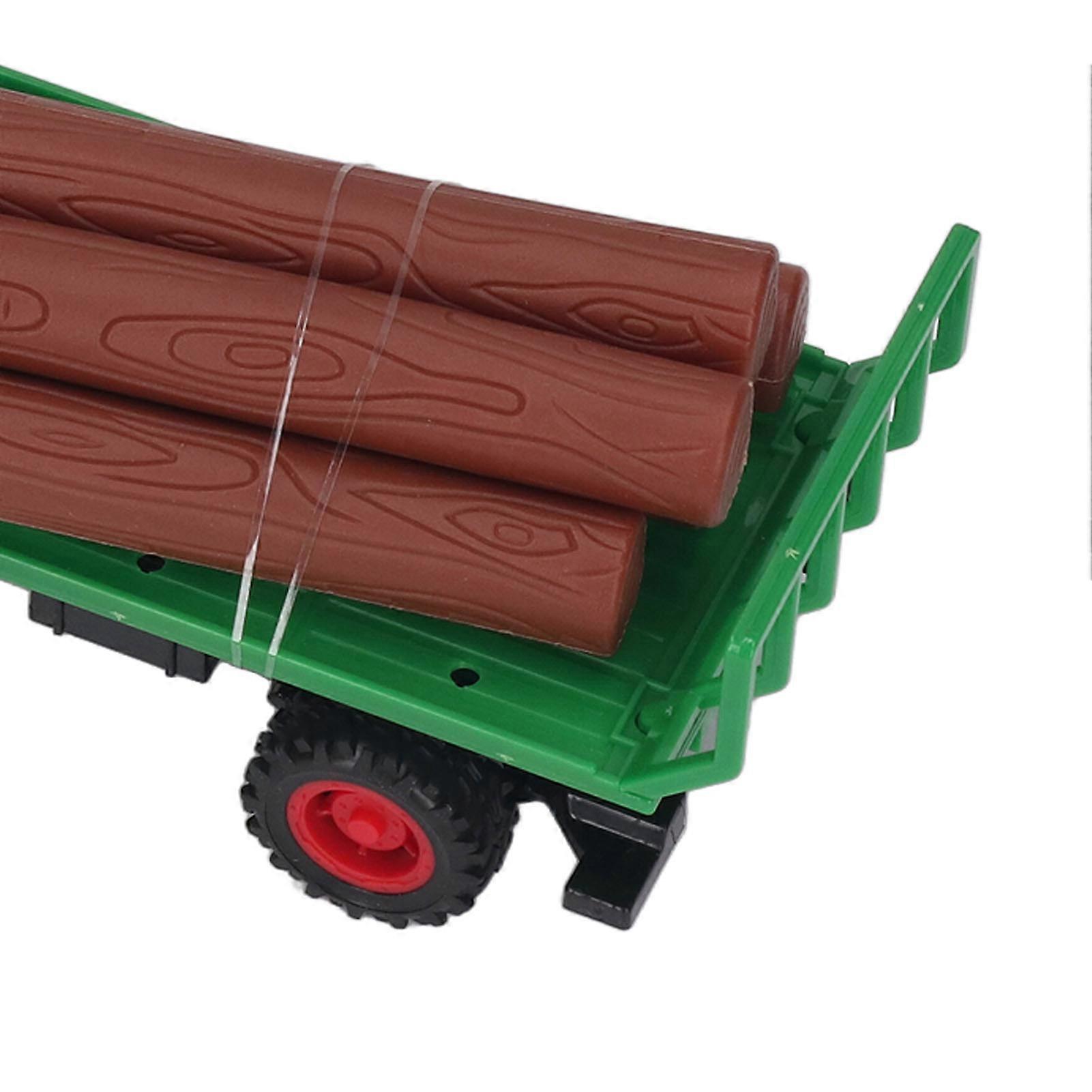 4 Channel Remote Control Farm Tractor with Trailer and Rechargeable Batteries for Boys and Girls