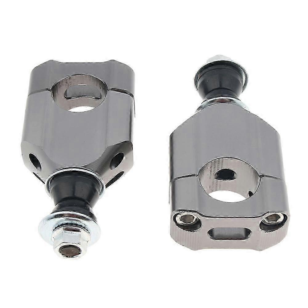 Motorcycle Left & Right Handlebar Mounts Clamp Riser Aluminum For 1 1/8" 28mm Handlebar Universal Handle Bar Clamp Adaptor