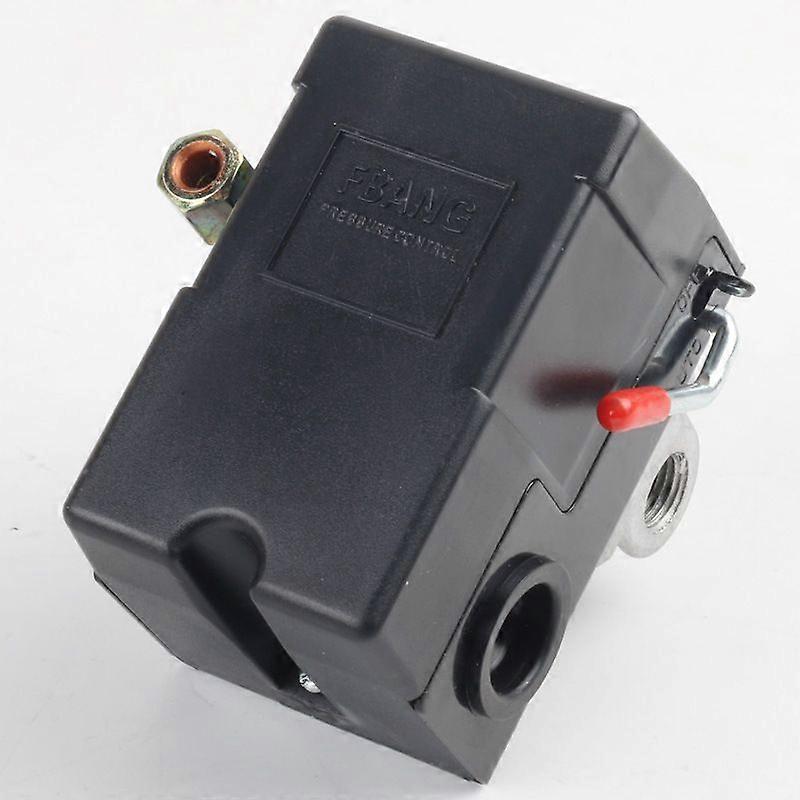 Air Compressor Pressure Switch Replacement LF10-4H with 95-125 PSI Range and 20A Rating, 4-Port
