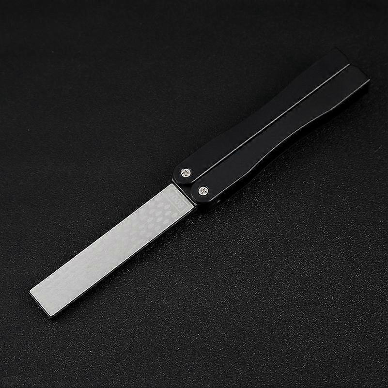 Double Sided Diamond Knife Sharpener Stone Portable Pocket Sharpening Tool for Kitchen Chef Hunting Camping Foldable Angle Guide Convenient