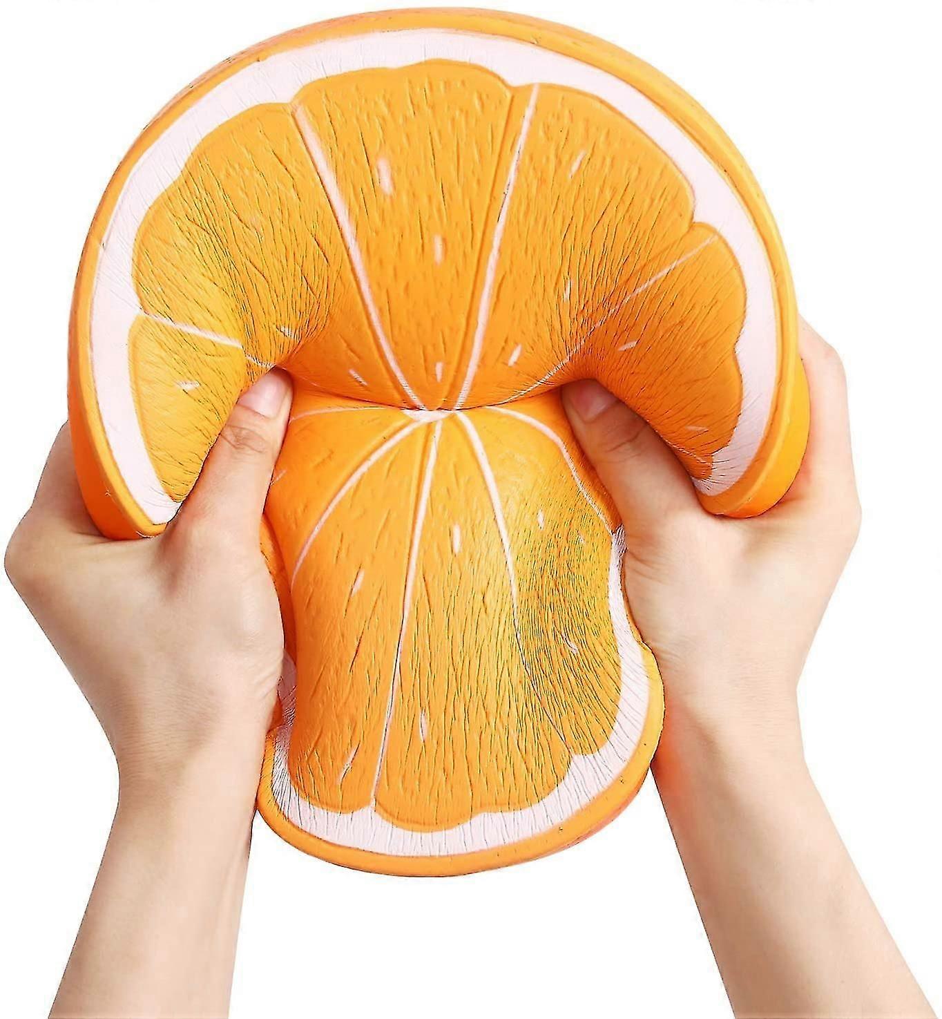 Orange Super Slow Rise Squeeze Toy Decompression Big Gummy Fruit Toy