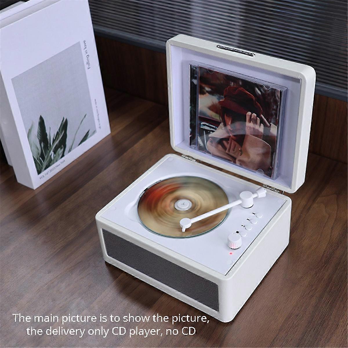 Portable Wireless Bluetooth Speaker, Multi-functional CD brown