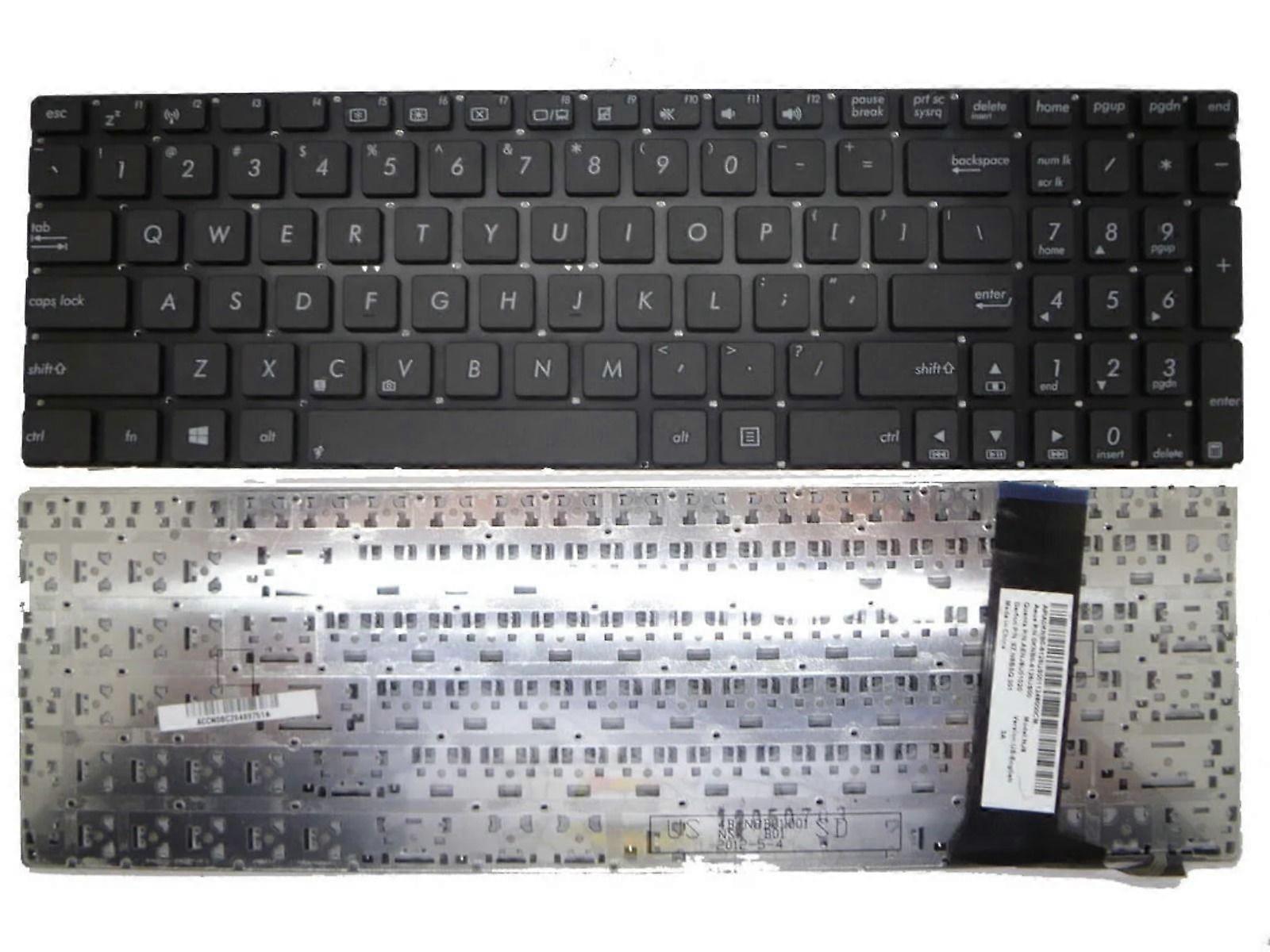 Laptop Keyboard For ASUS N56 N56DP N56DY N56VB N56VJ N56VM N56VV N56VZ N56JK N56JN N56JR Black Without Frame 9Z.N8BSQ.301 AENJ8U01020 0KNB0-6126US00 U