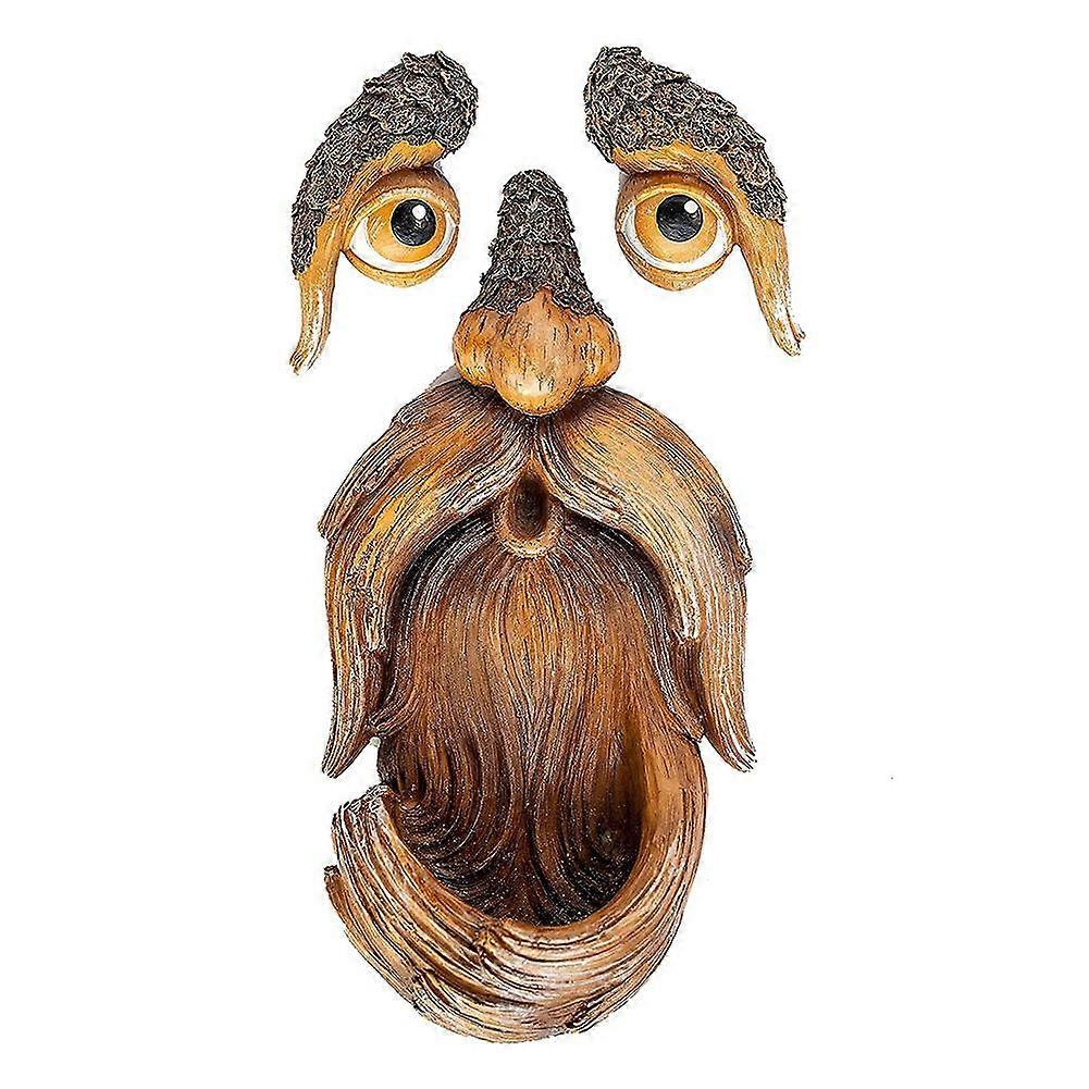 Bird Feeder Tree Face Yard Art Decoration Easter Outdoor Tree