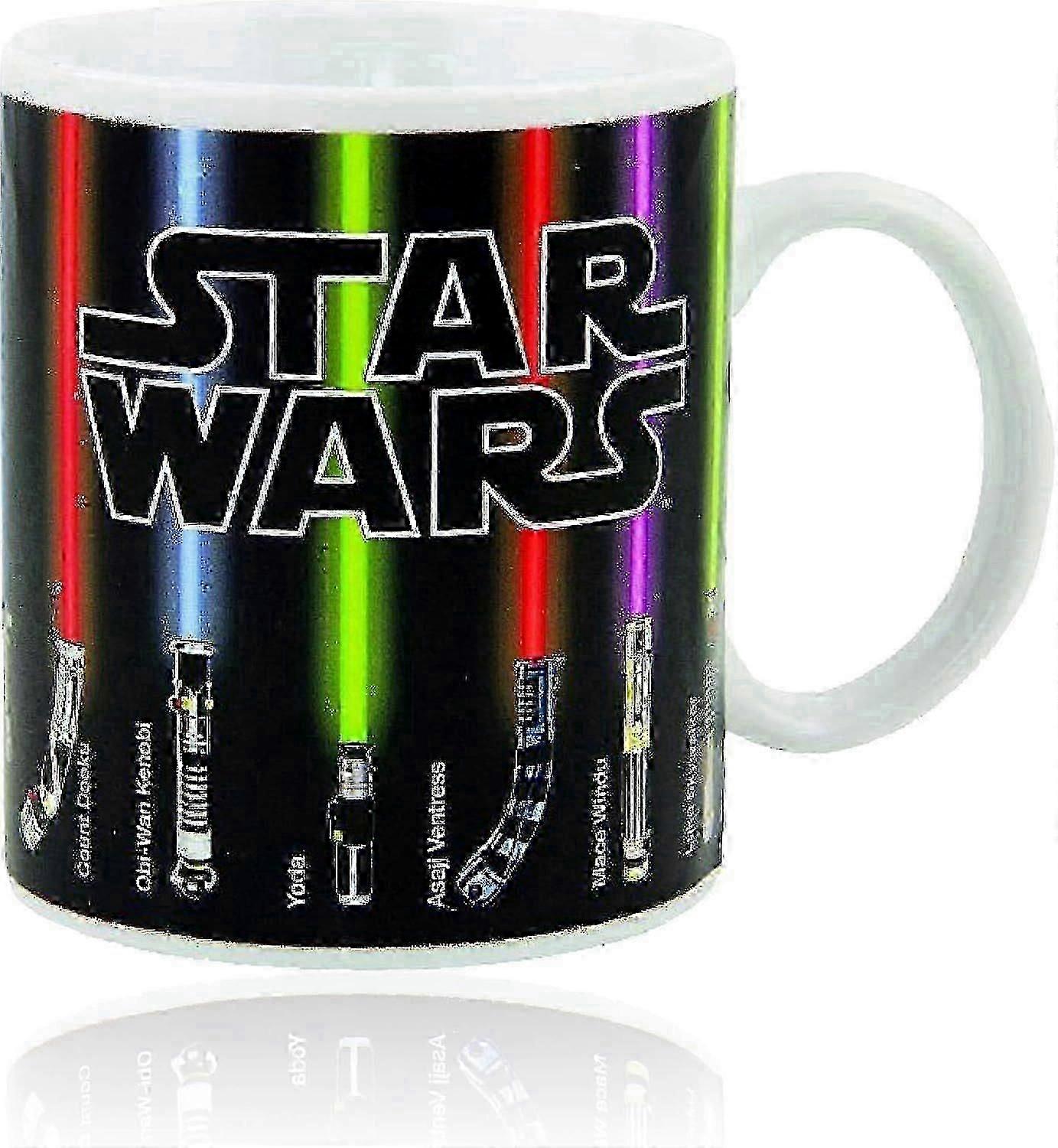USA Star Wars Mug, Lightsaber Appears When Heated (12 oz)