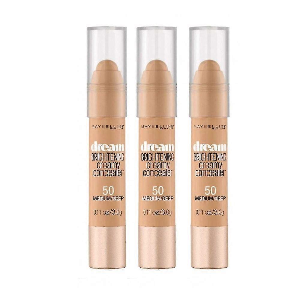3 x Maybelline Dream Brightening Concealer - 50 bronze