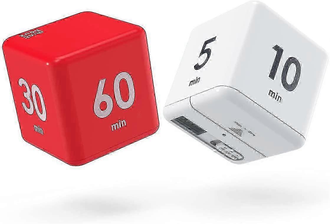 Cube Timer 2pcs Kitchen Timer Gravity Sensor Flip Digital Timer For Time Management Countdown Settings-Good
