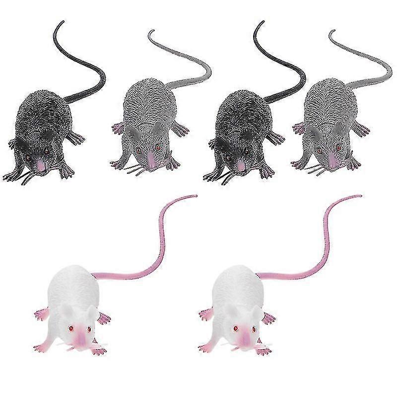 6pcs Halloween Simulation Mouse For Halloween Decorations