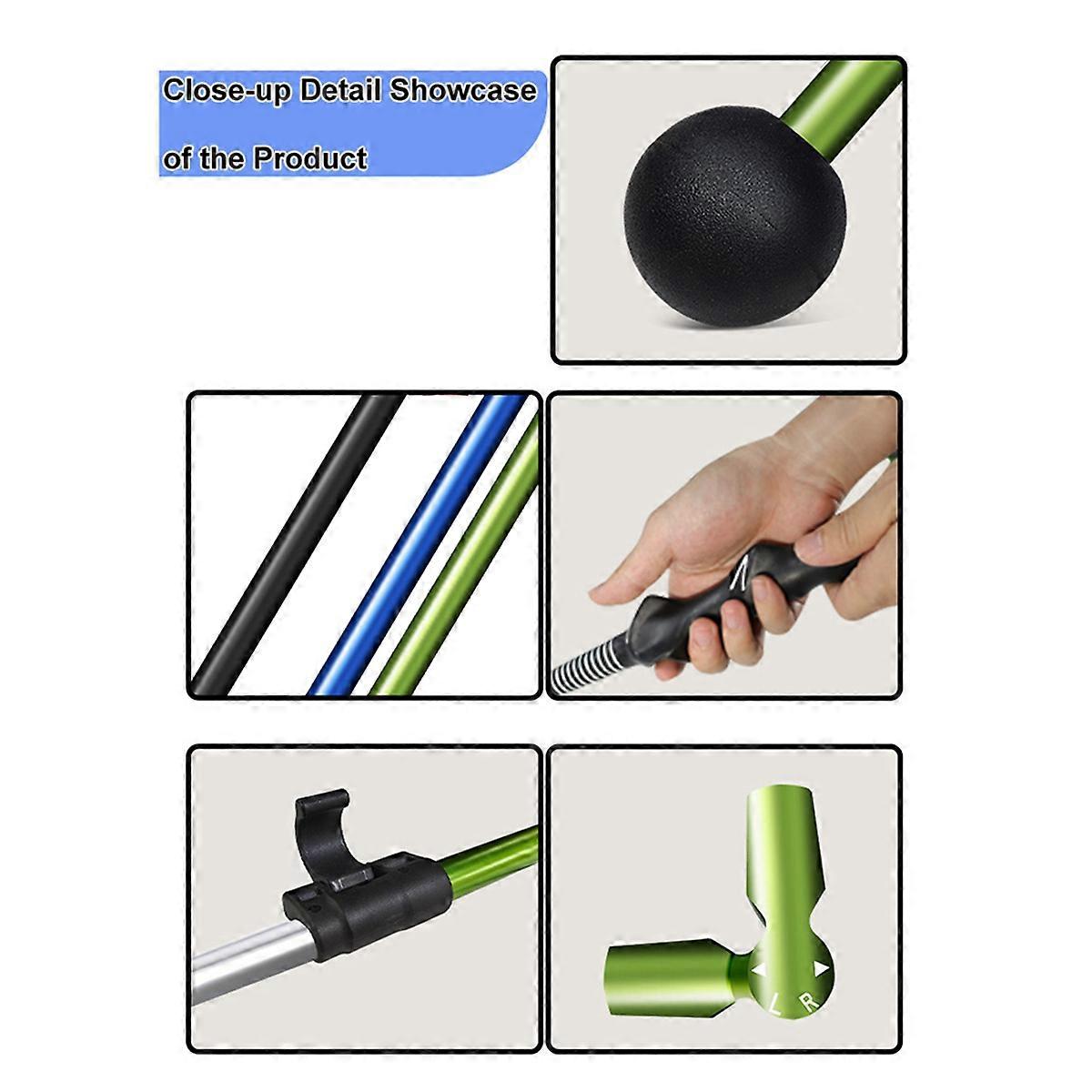 Golf Swing Trainer Exerciser Aid Adjustable Golf Training Aid Blue