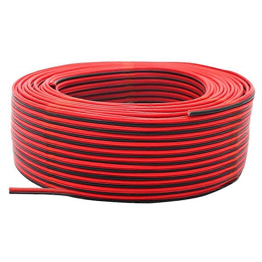 2Pin Wire 100M 22AWG 12V/24V Extension Cord Red and Black Power Cord