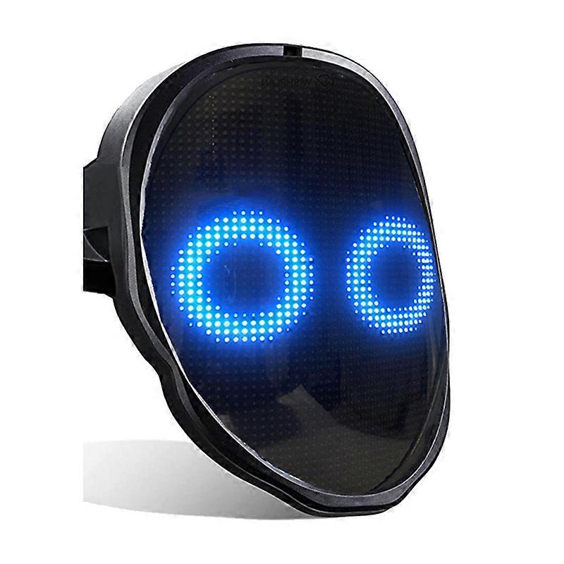 Bluetooth LED Lights Up Party Mask Halloween Christmas DIY LED Mask
