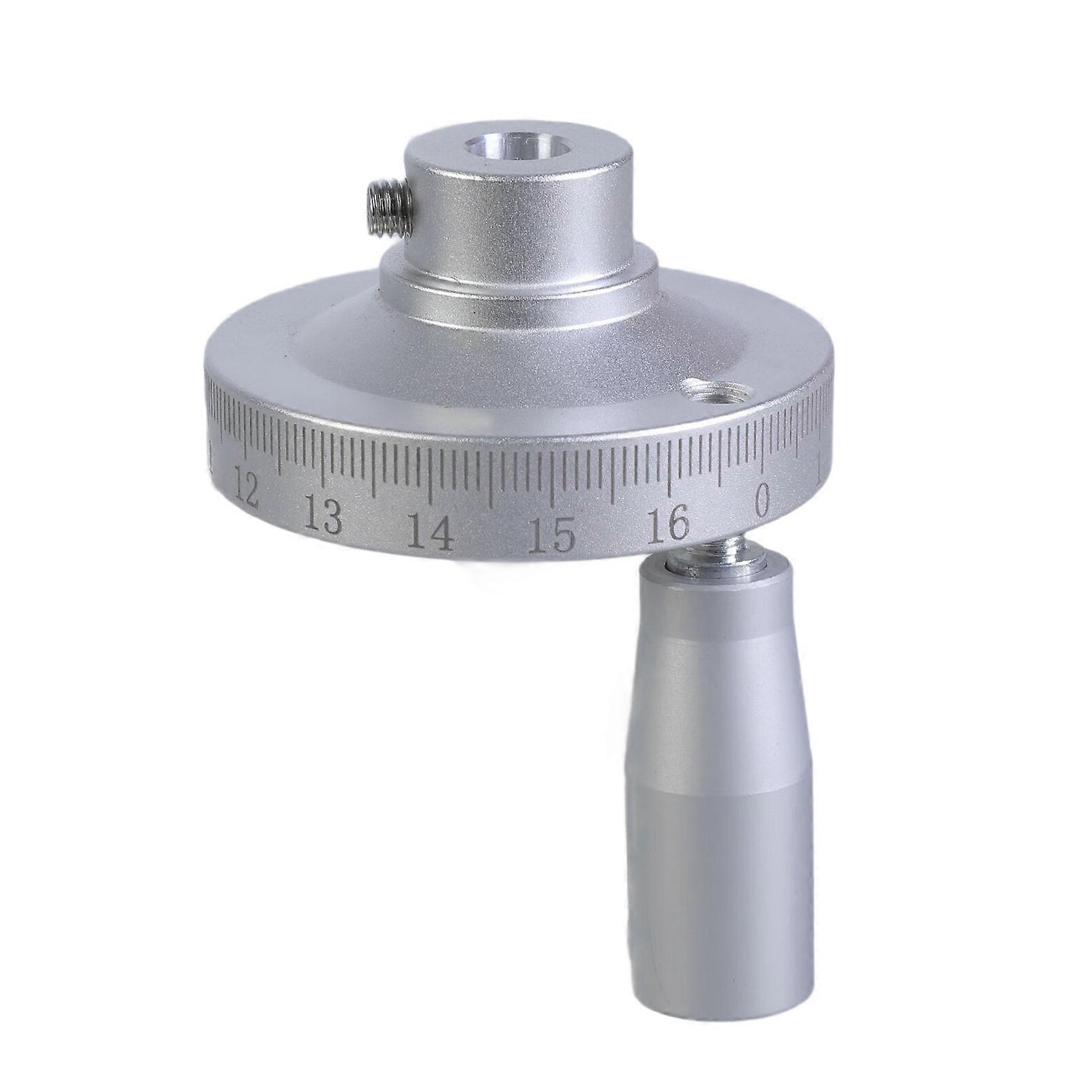 Precise Silver Finish Revolving Milling Hand Wheel 50mm Diameter with 6mm/8mm/10mm/12mm Inner Hole for Lathe and Grinder