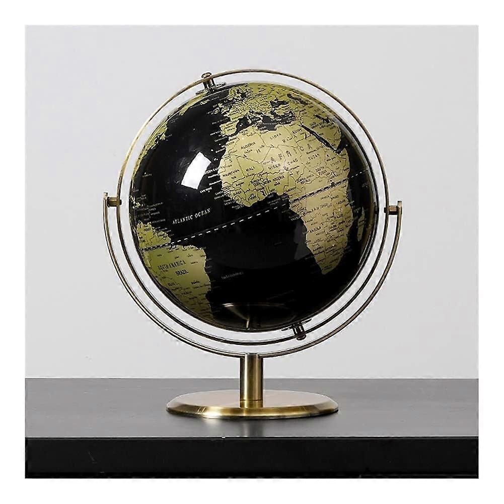 Globe Black 24cm/9.4in Decorative Globe for Home Décor, Educational Tabletop Décor, Elegant Design