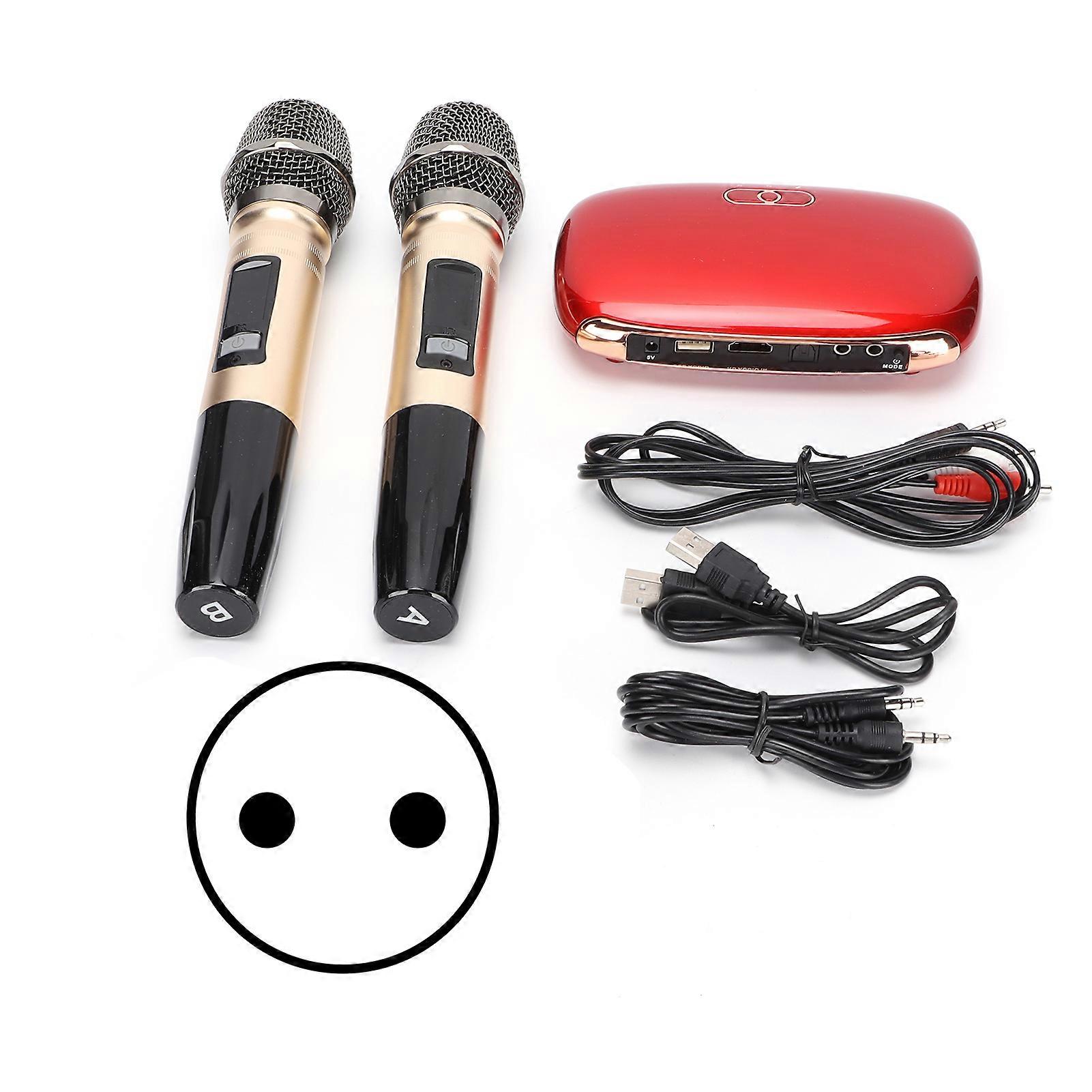 K8 Système de mixage de karaoké sans fil Set Bluetooth Microphone Box Home Microphone Media Machine pour la maison 100-240V