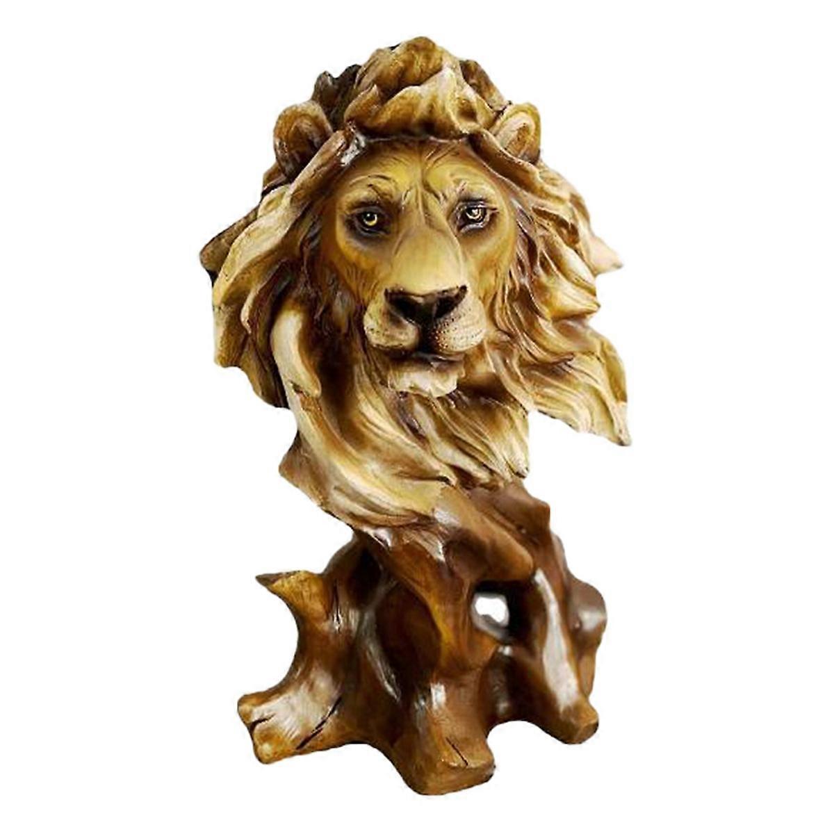 A Imitation Root Animal Head Statue, Retro Sculpture