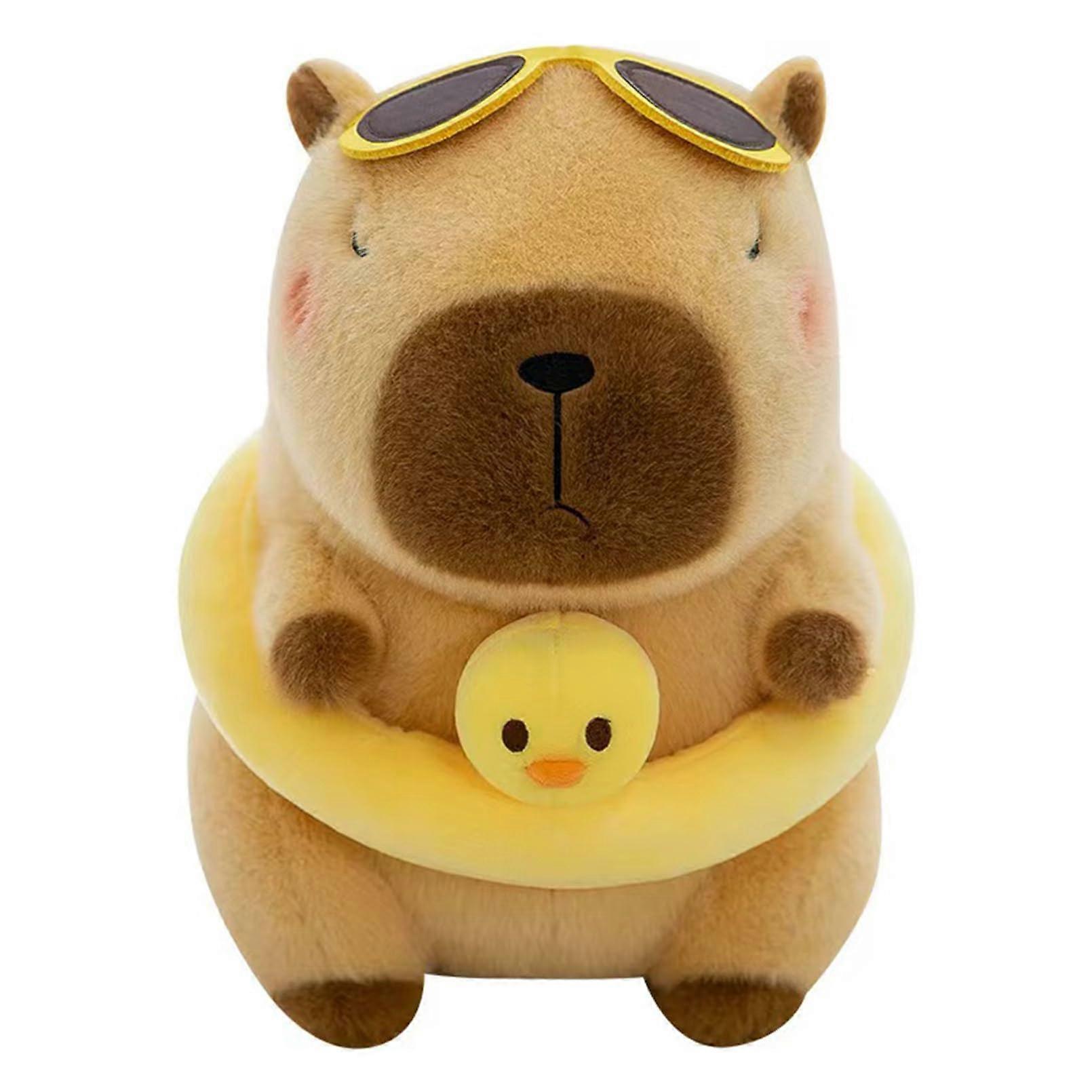 Capybara Plush Soft Kawaii Capybara Plush 9.84 Inch Hugging Pose Gift For Kids