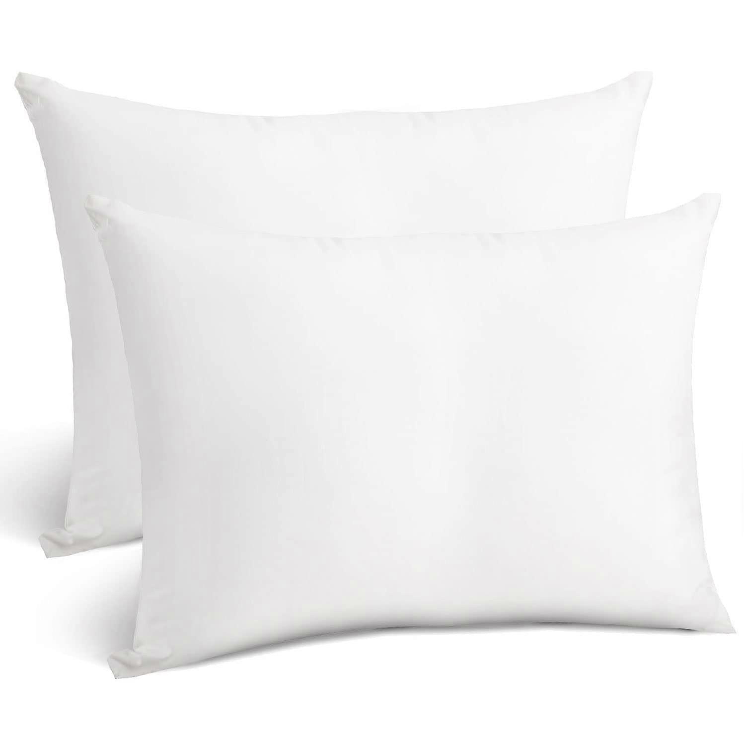 2 sets of polyester cotton pillow for cores beds and sofas 12x20 inches