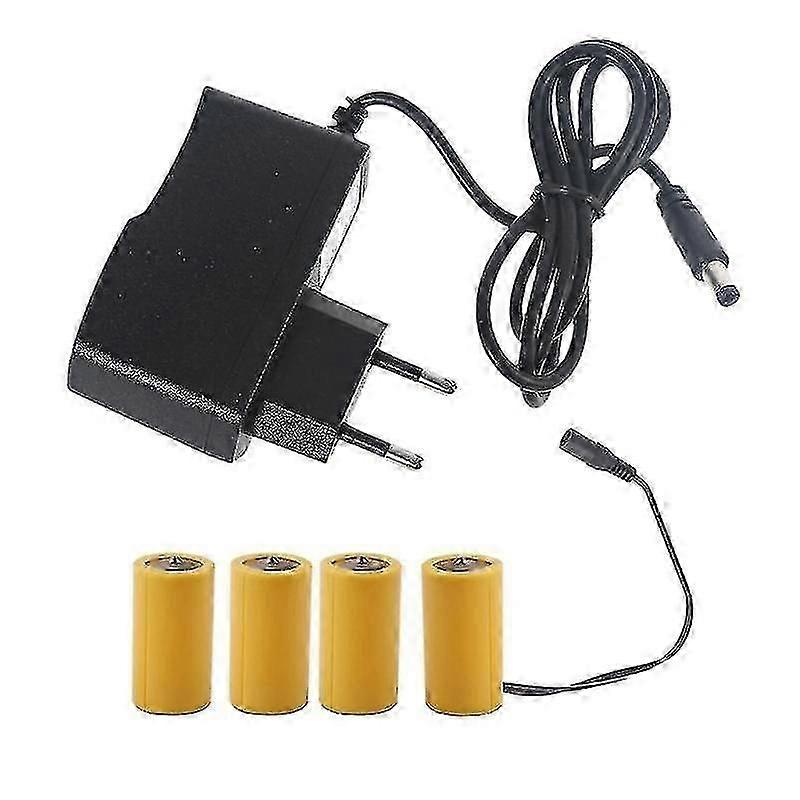 6v Lr14 C Batterijeliminators110v 220v Voeding Vervang 4x 1.5v C-batterij