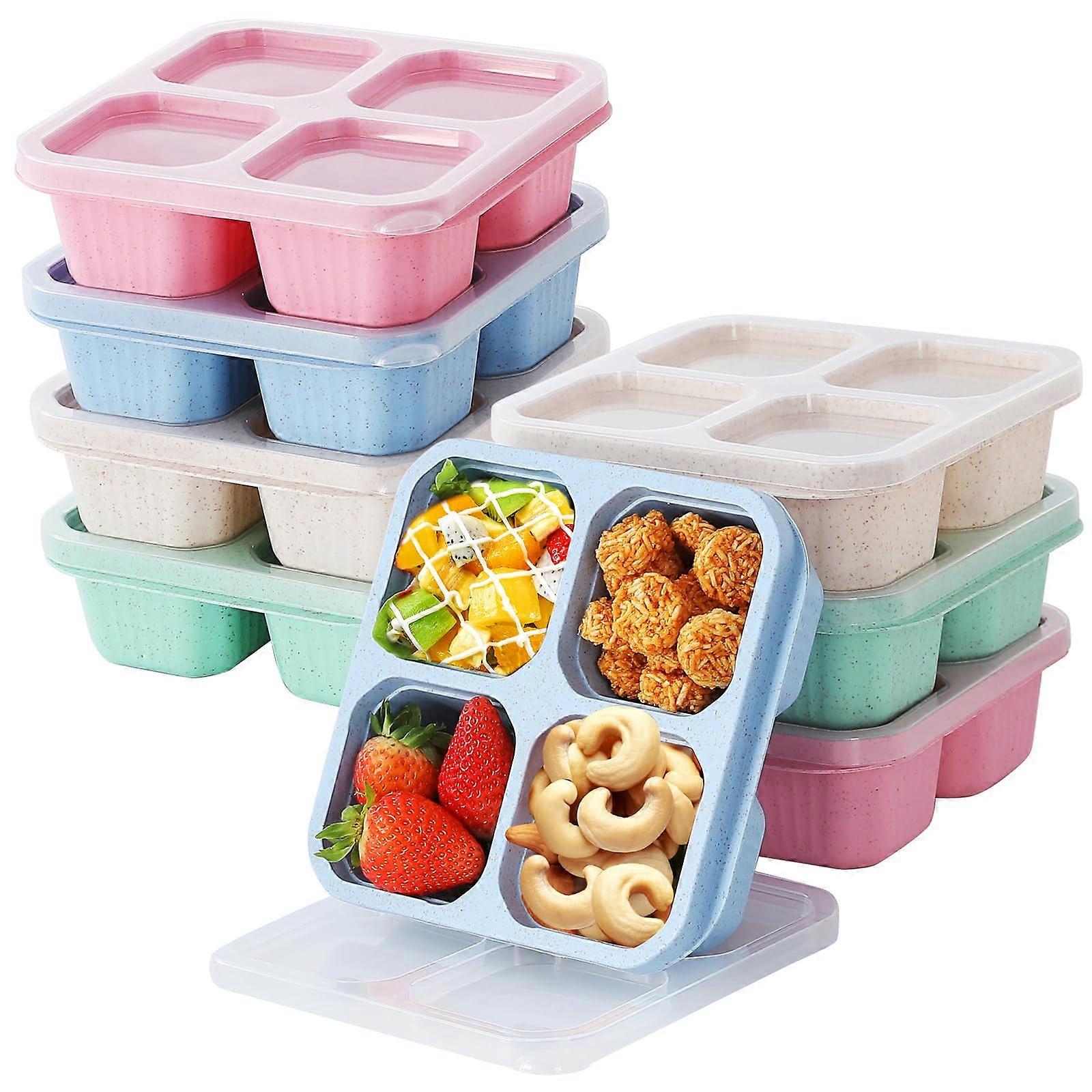 8 Pack Bento Snack Containers for Set Meal Prep Lunch Box
