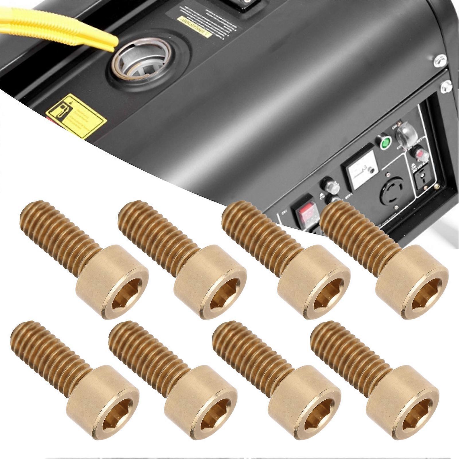 50Pcs M6 Copper Cap Hex Socket Screws Fasteners 10-25mm