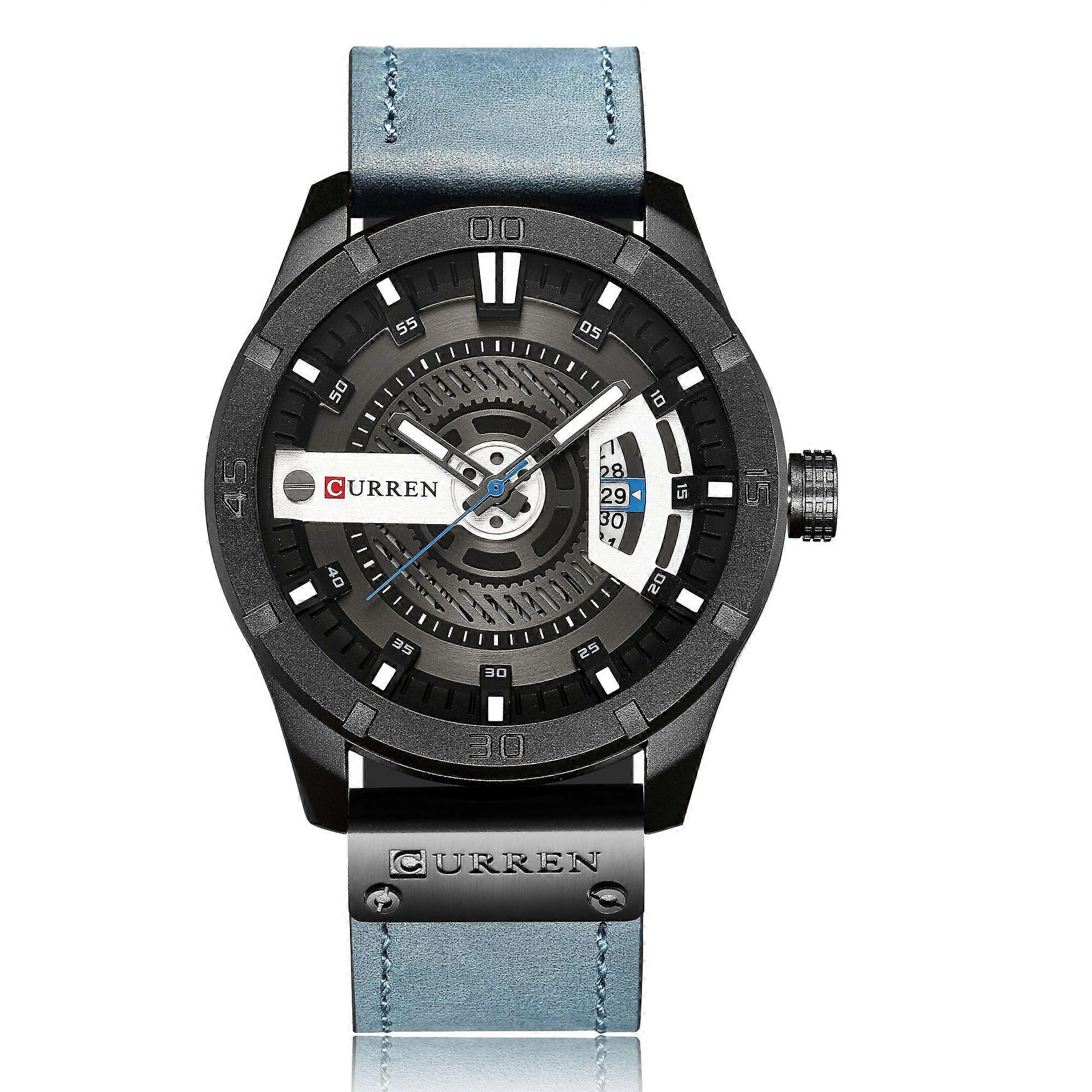 Curren Men's Waterproof Watch with Luminous Dial - Accurate Quartz Movement