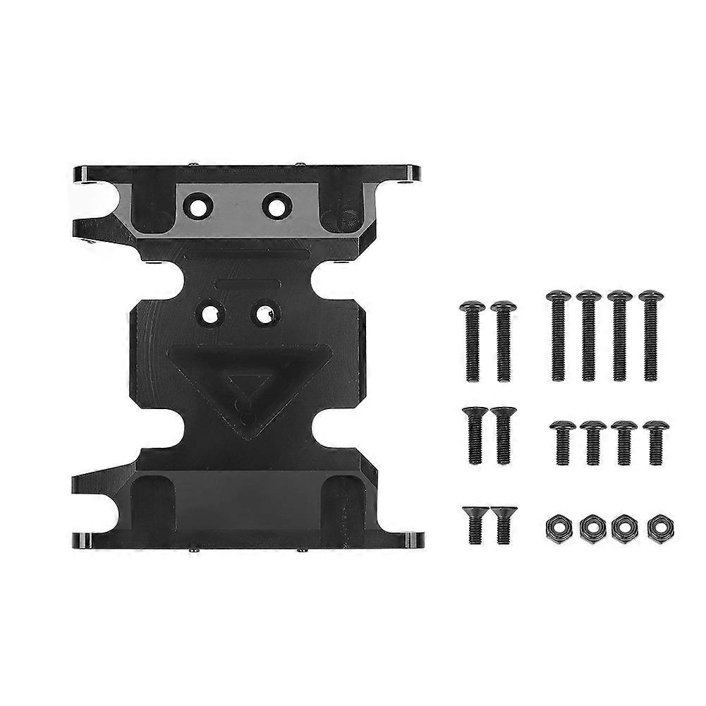Transfer Case Bottom Base Protection Plate Fit for SCX10 II 1/10 RC Car Model (A Style)Black