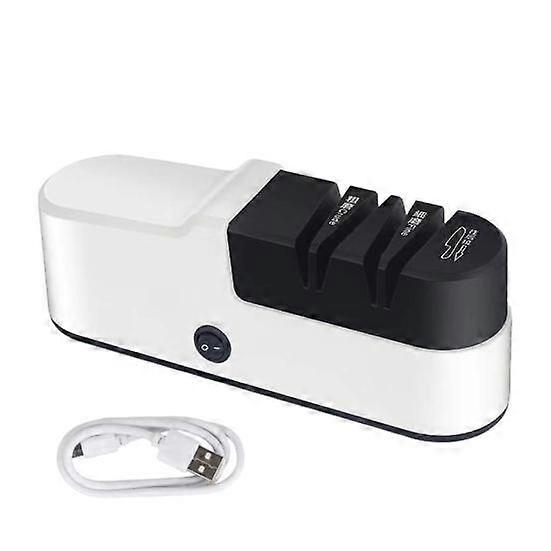Electric Cutter Sharpener Professional Two-Stage Sharpening Polishing System Quick Easy to Use Professional Blade Polishing Tool for Home