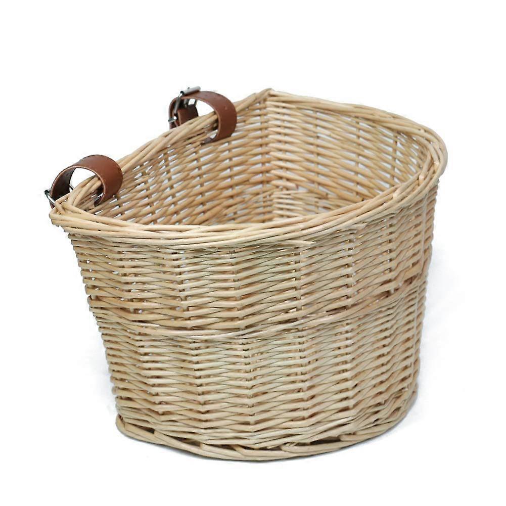 Pre-Expense Harvest Bicycle Cargo Basket Leather Strap Natural Harvest Model