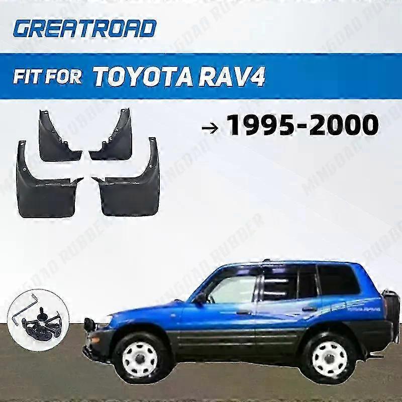 1995-2000 Toyota RAV4 Car Accessory Set with Fender Mud Flaps and Splash Guards