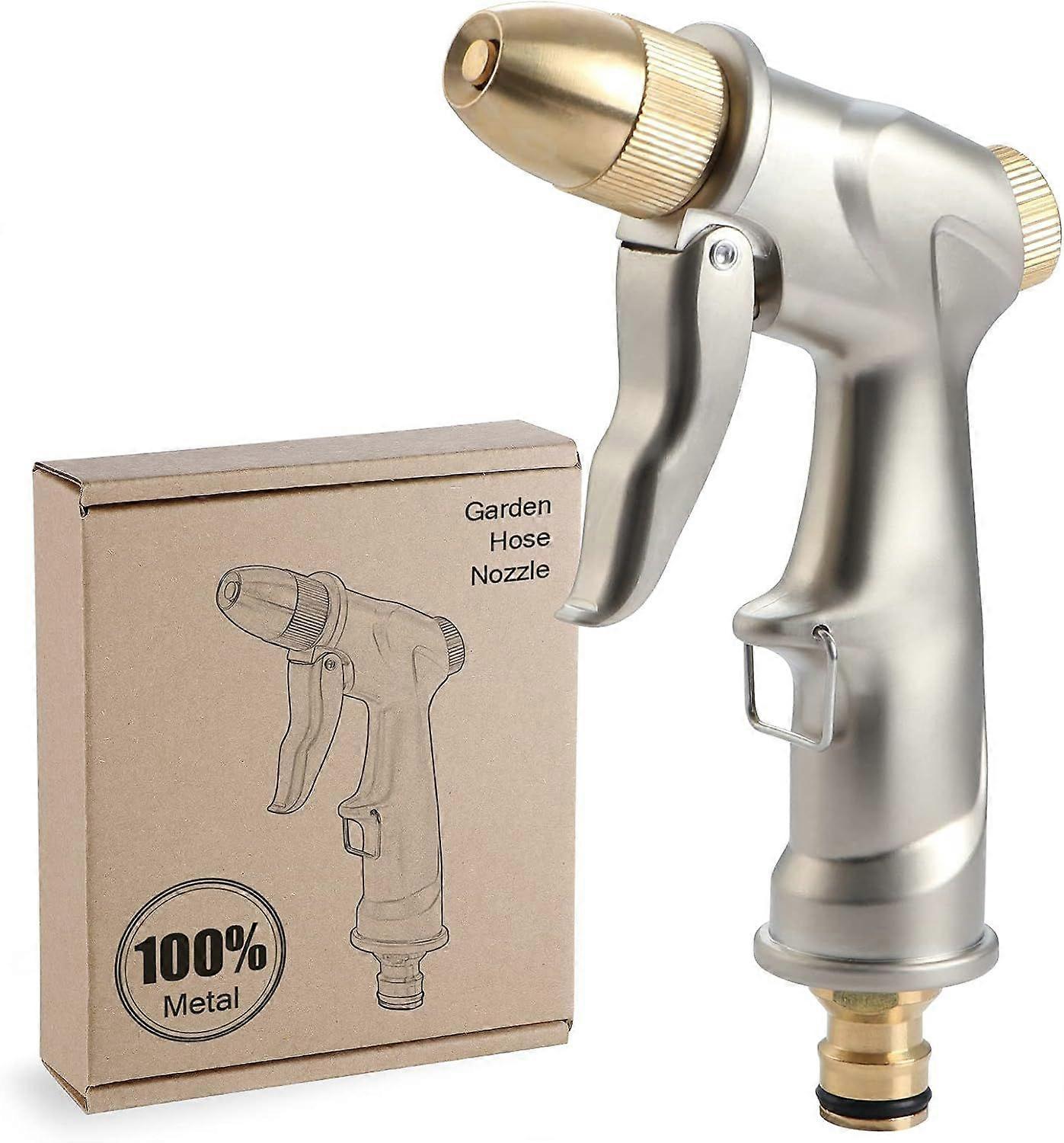 مسدس سقي معدني ، بخاخ مسدس مياه عالي الضغط ، مسدس مياه حديقة شديد التحمل ، لغسيل السيارات ، سقي النبات قصير