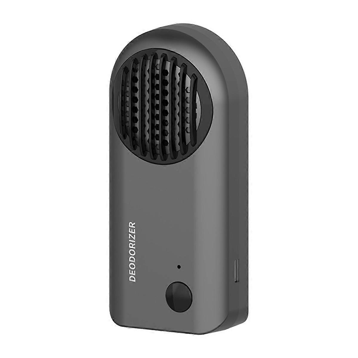 Car Odor Eliminator Electronic Intelligent Home Refrigerator Odor Eliminator Ozone Purifier Smart USB Deodorizer Gray