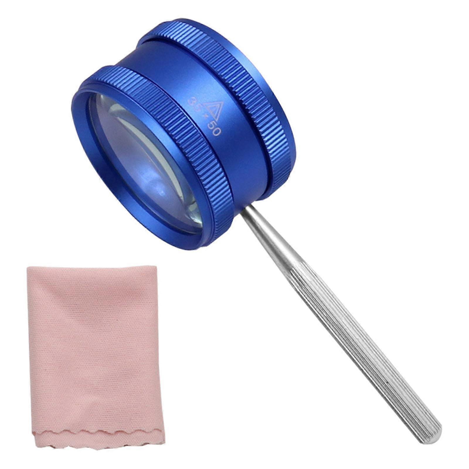 35x Magnifying Glass 55mm for Identification Close Observation Camping