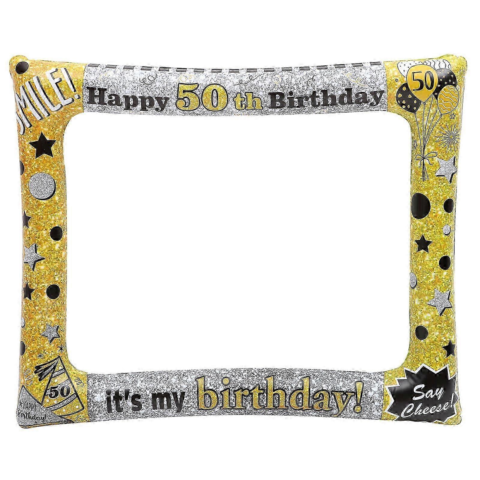 Inflatable PVC Photo Frame Balloon Pattern Photo Booth Prop