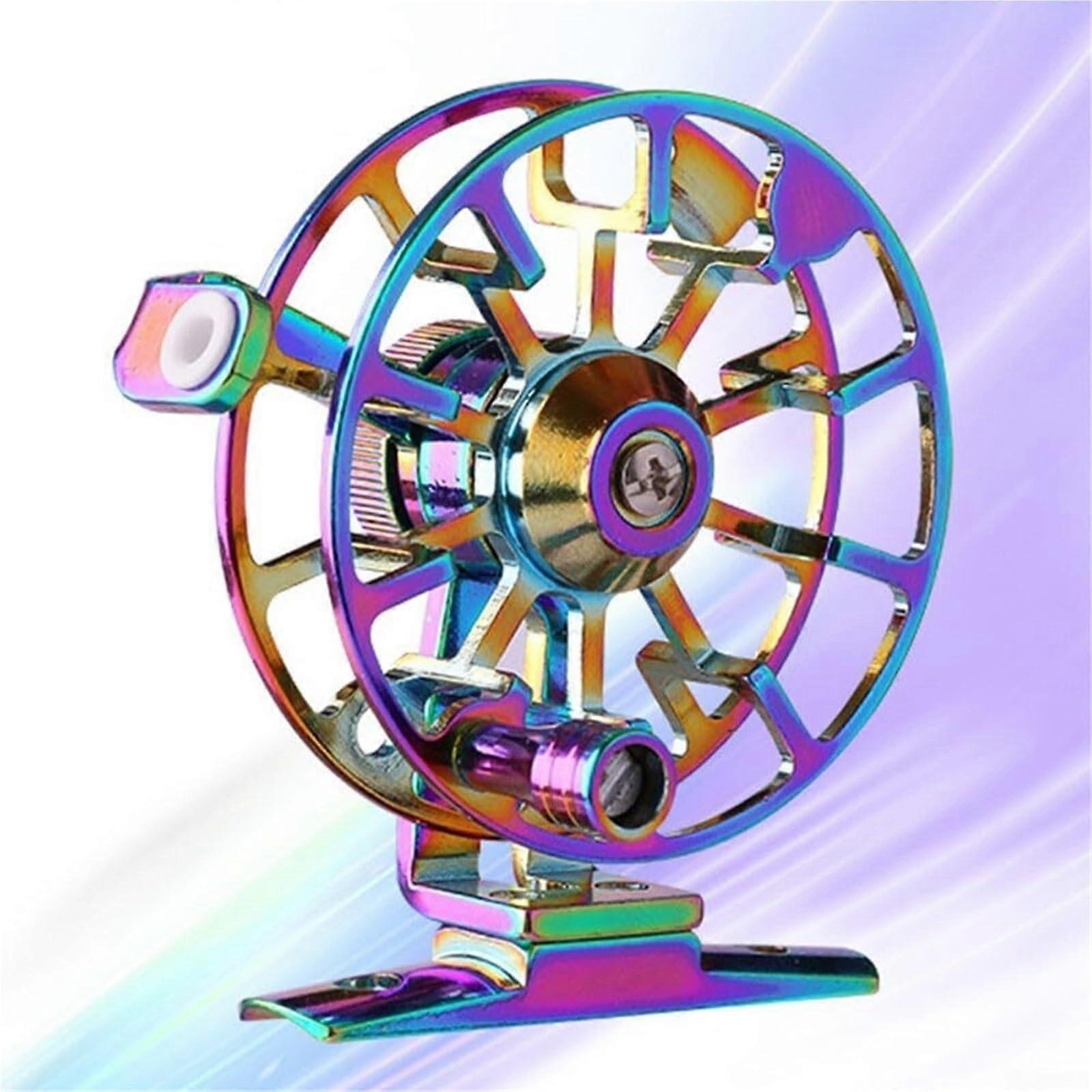 Fly Fishing Reel, CNC-Machined Aluminum Alloy, Multi-Disc Carbon Steel Front Drag, Lightweight Ice Fishing Reel with Dual-Molded Handle