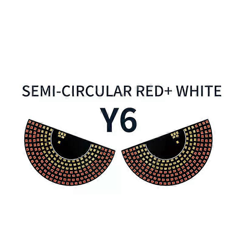 2pcs Car Expression Strobe Warning Light Windshield Interesting Devil's Eye Led Atmosphere Light USB Decorative Ambient Lamp