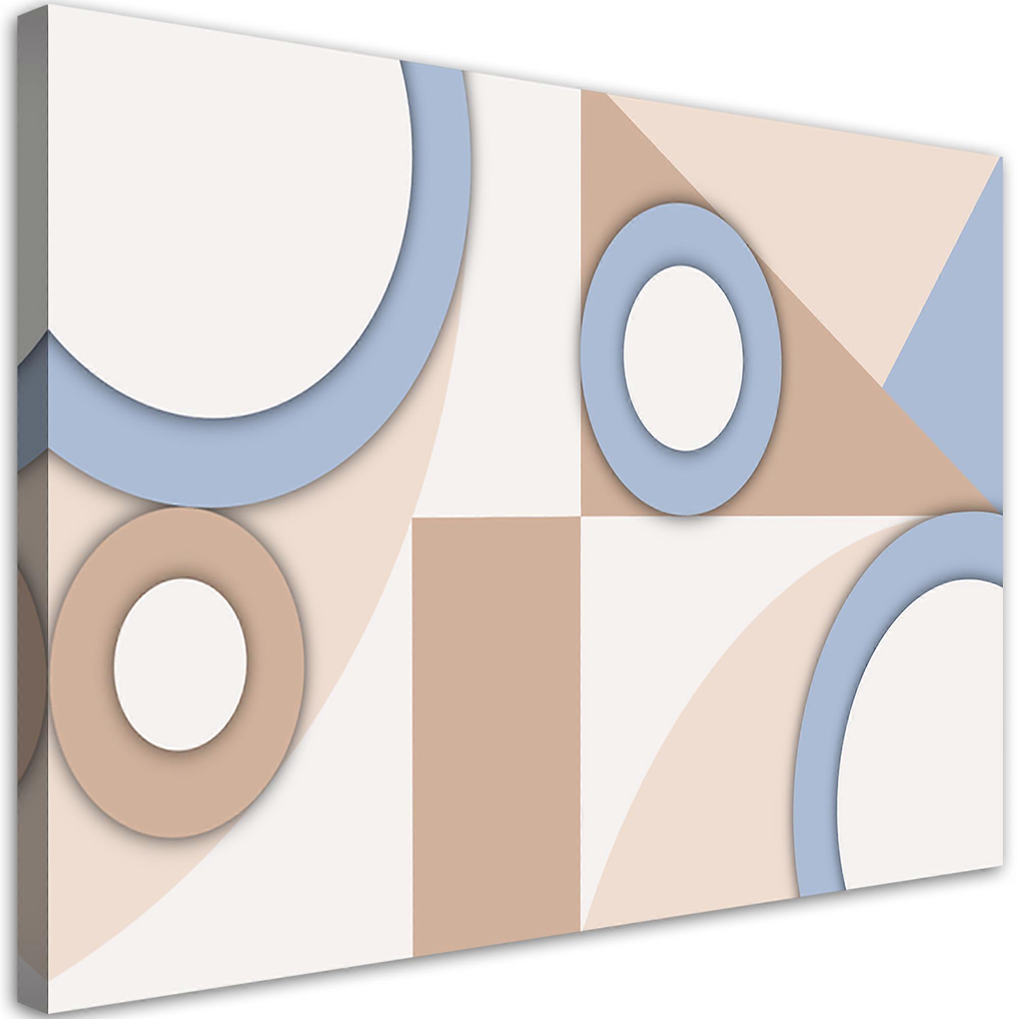 Impression sur toile, Formes géométriques abstraites - 90x60