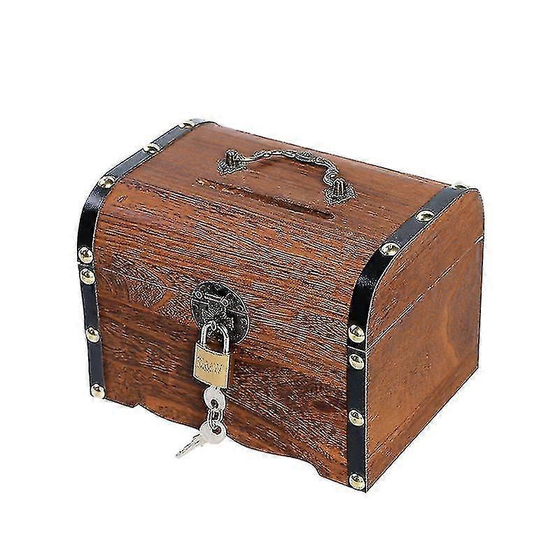 Barnens träskattkista med lås