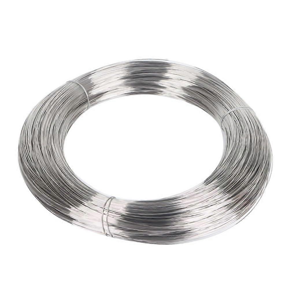 Stainless Steel Wire 0.1mm Diameter Single Strand Round Beading Wire Tiger Tail Bright Silk Finish 100 Meters